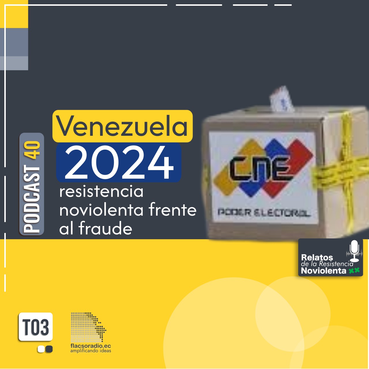 Venezuela 2024: resistencia noviolenta frente al fraude  | Podcast 40 Relatos de la Resistencia NoViolenta